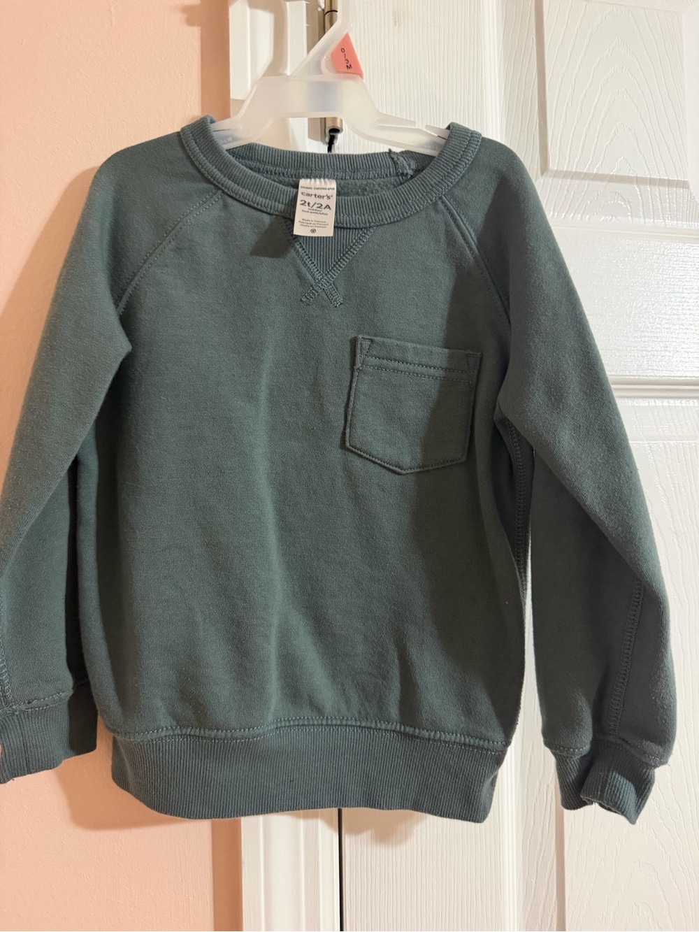 Carter's Forest Green Crewneck Sweatshirt with Pocket